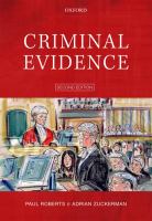Criminal evidence /