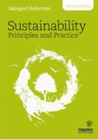 Sustainability principles and practice /