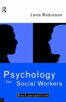 Psychology for social workers : Black perspectives /
