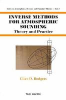Inverse methods for atmospheric sounding : theory and practice /