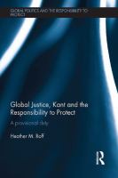 Global justice, Kant and the responsibility to protect : a provisional duty /