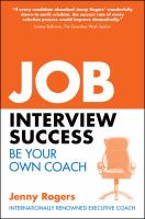 Job interview success be your own coach /