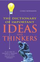 The dictionary of important ideas and thinkers /