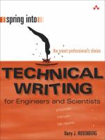 Spring into technical writing for engineers and scientists /