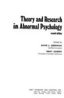 Theory and research in abnormal psychology /