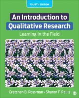 An introduction to qualitative research : learning in the field /