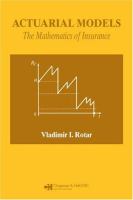 Actuarial models : the mathematics of insurance /