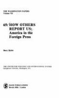 How others report us : America in the foreign press /