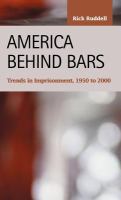 America behind bars trends in imprisonment, 1950 to 2000 /