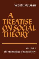 A treatise on social theory /