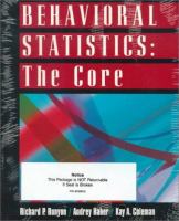 Behavioral statistics : the core /
