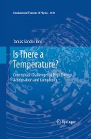 Is there a temperature? : conceptual challenges at high energy, acceleration and complexity /