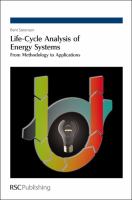 Life-cycle analysis of energy systems from methodology to applications /