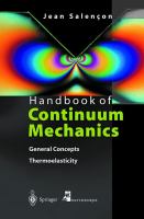 Handbook of continuum mechanics : general concepts, thermoelasticity /