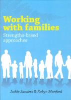 Working with families : strengths-based approaches /