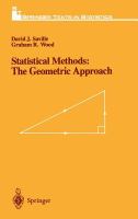 Statistical methods : the geometric approach /