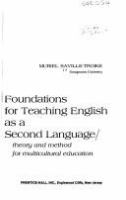 Foundations for teaching English as a second language : theory and method for multicultural education /