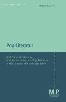 Pop-literatur : Rolf Dieter Brinkmann und das Verhältnis zur Populärkultur in der Literatur der sechziger Jahre /