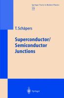 Superconductor/semiconductor junctions /