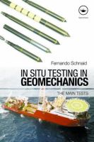 In-situ testing in geomechanics : the main tests /