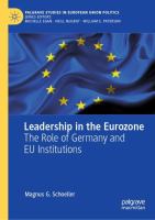 Leadership in the Eurozone : the role of Germany and EU institutions /