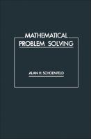 Mathematical problem solving /
