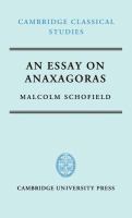 An essay on Anaxagoras /