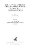 Die Deutsche Literatur Zwischen Französischer Revolution und Restauration /