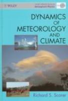 Dynamics of meteorology and climate /