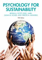 Psychology for sustainability /