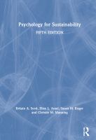 Psychology for sustainability.