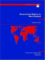 Government reform in New Zealand /
