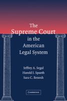 The Supreme Court in the American legal system /