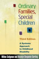 Ordinary families, special children a systems approach to childhood disability /