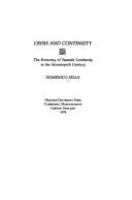 Crisis and continuity : the economy of Spanish Lombardy in the seventeenth century /