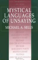Mystical languages of unsaying /