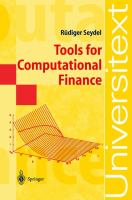 Tools for computational finance /