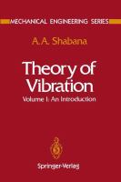 Theory of vibration /