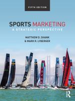 Sports marketing : a strategic perspective /
