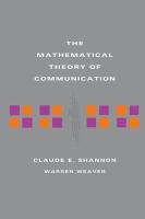 The mathematical theory of communication /