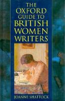 The Oxford guide to British women writers /
