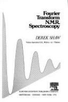 Fourier transform N.M.R. spectroscopy /