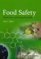 Food safety the science of keeping food safe /