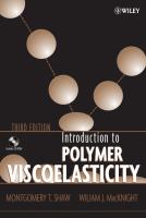 Introduction to polymer viscoelasticity.