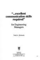 "-- Excellent communication skills required" for engineering managers /