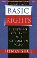 Basic rights : subsistence, affluence, and U.S. foreign policy /