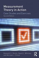 Measurement theory in action : case studies and exercises /
