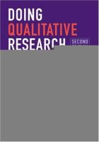Doing qualitative research : a practical handbook /