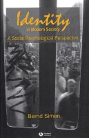 Identity in modern society : a social psychological perspective /