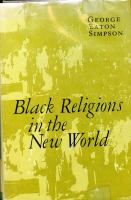 Black religions in the new world /